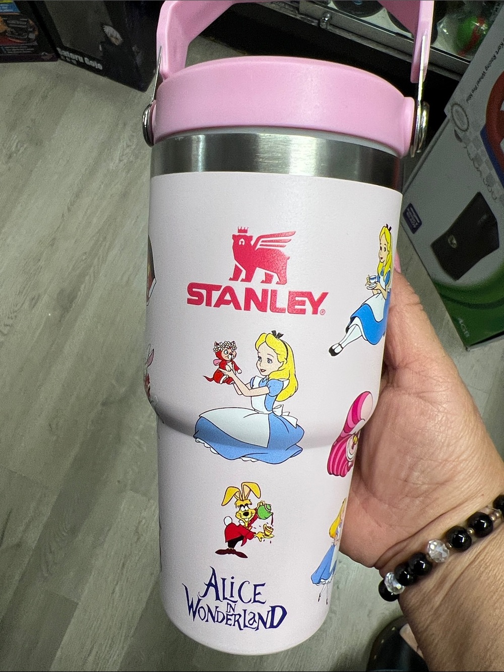 Stanley Pink Alice in Wonderland Kids Insulated Bottle